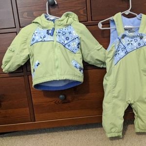 Columbia Snow Suit and Coat Size 12 months EUC